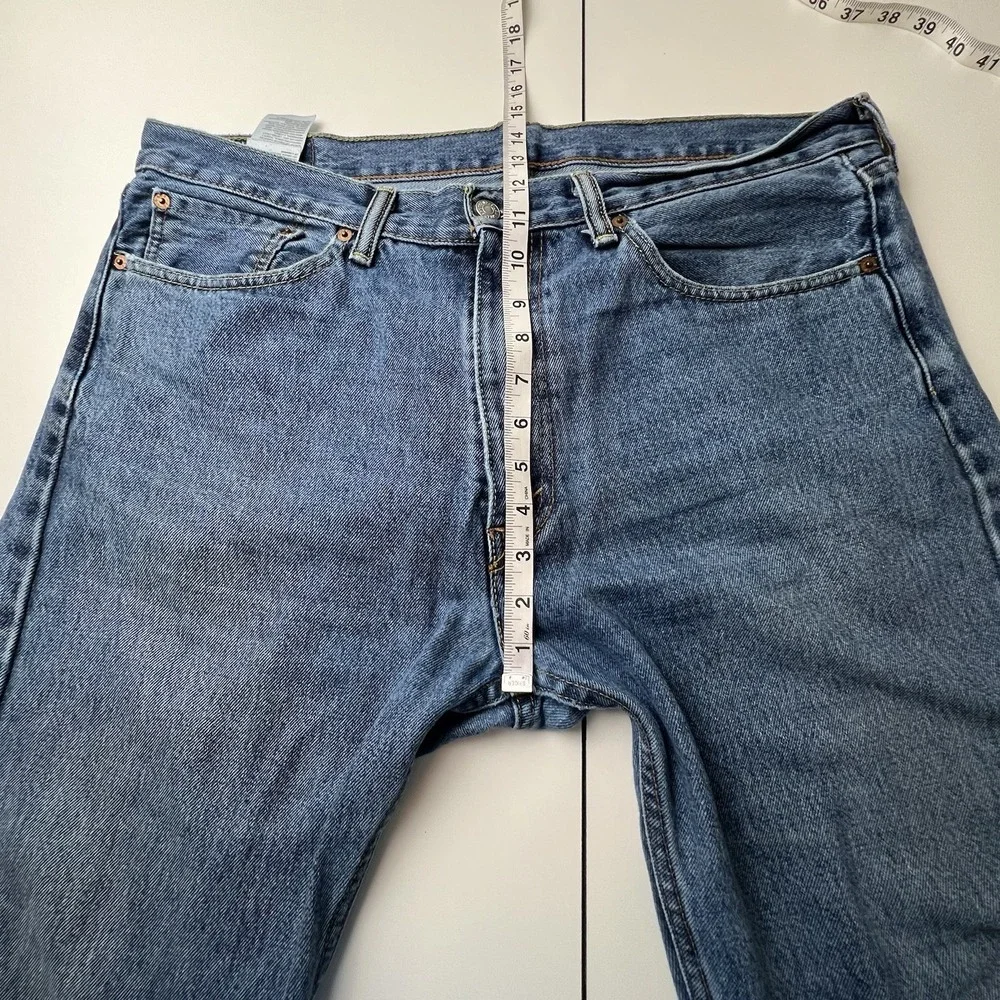 Levi's 505 Jeans Men's 36x32 Straight Leg Blue Denim Regular
